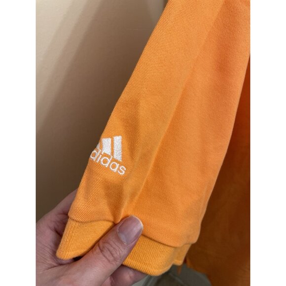 NWT Adidas ClimaLite Polo Shirt Men's Xl Embroidered Logo Orange - Picture 4 of 11